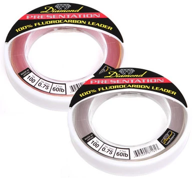 Momoi Diamond Presentation Fluorocarbon 25yds- Pink 1 Momoi Diamond Presentation Fluorocarbon 25yds- Pink